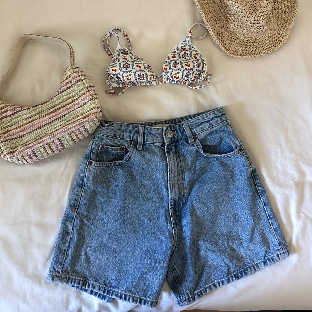 Classic Blue Denim Shorts